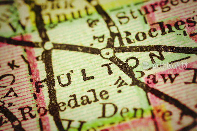 Fulton |印第安纳县地图